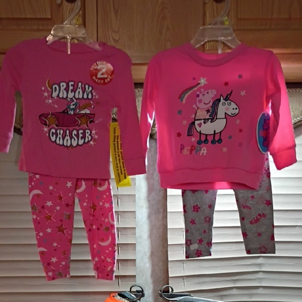 Peppa Pig Pink and Gray Dream Chaser Pajama Set